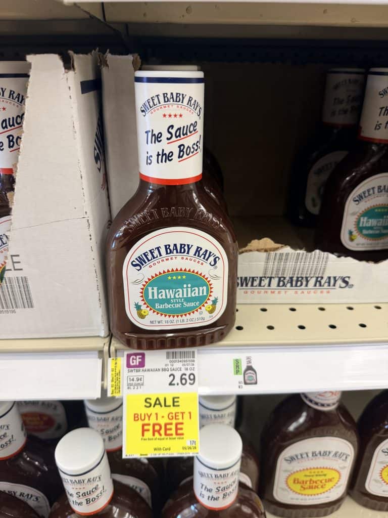 sweet baby rays kroger shelf image (2)