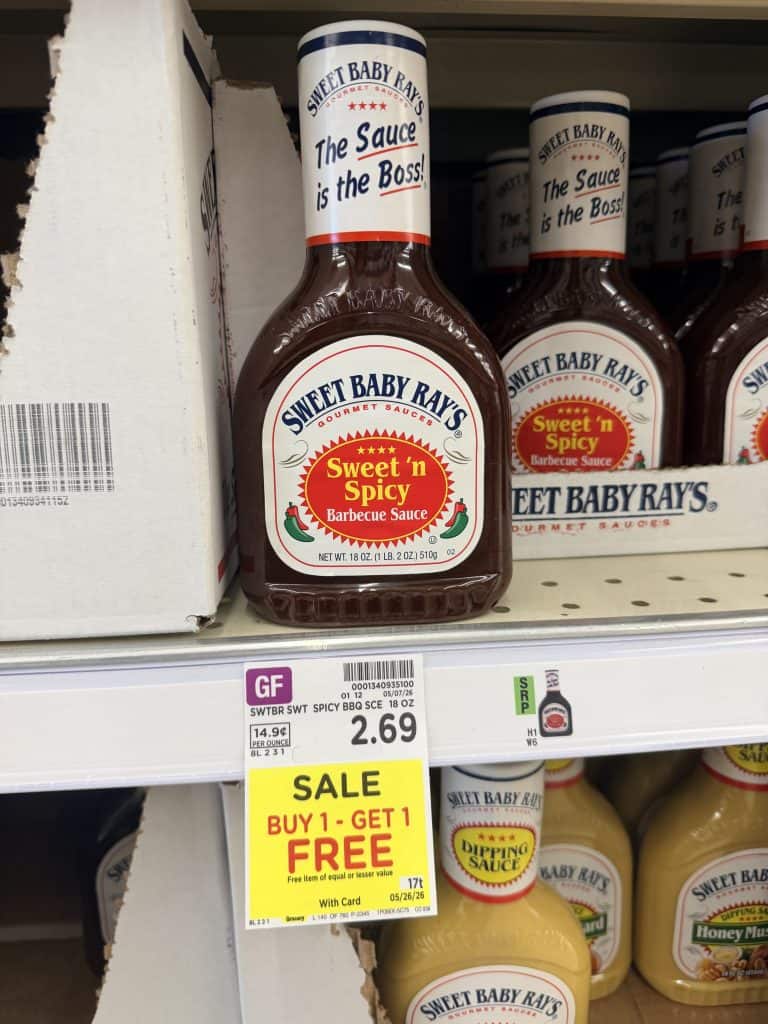 sweet baby rays kroger shelf image (2)