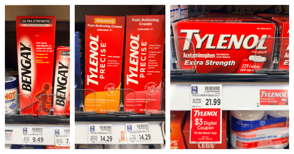 tylenol and Bengay Kroger Shelf images
