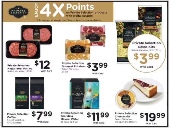 4x fuel points private selection kroger deal