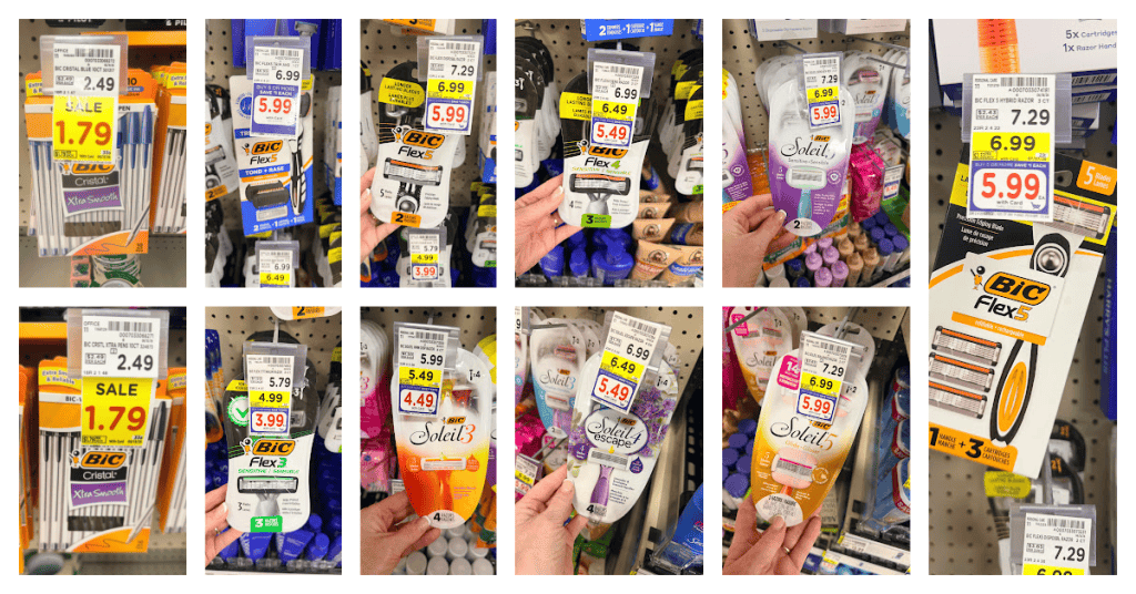 BIC Disposable Razors Kroger Shelf Images
