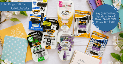 BIC Razor and Cristal Pen Kroger Krazy