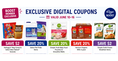 Boost Member Exclusive Coupons Kroger Krazy