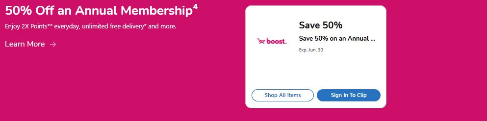 Boost Membership Kroger