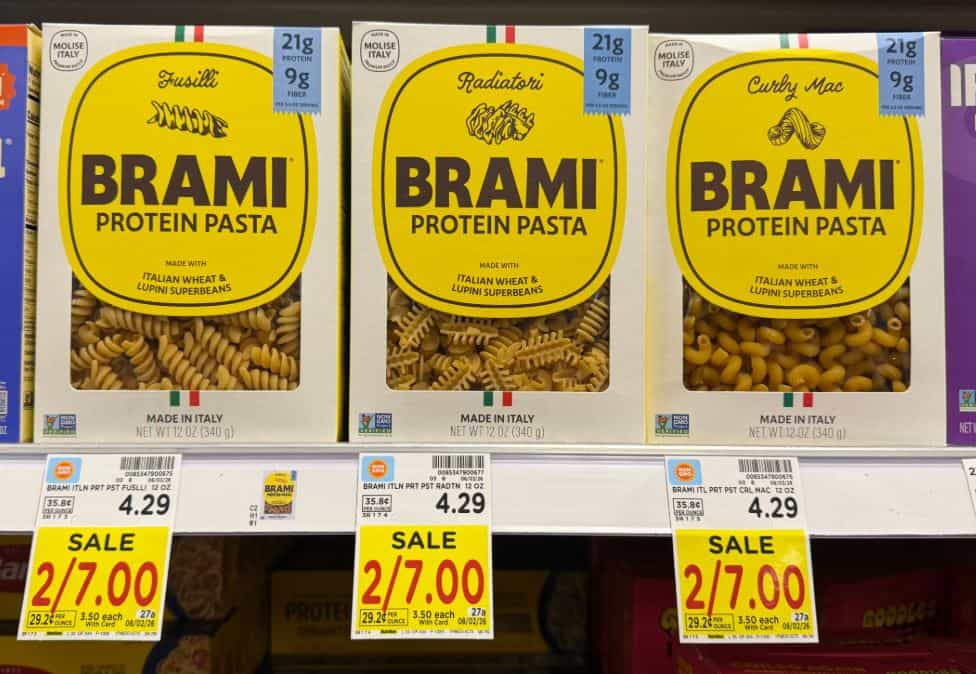 Brami Protein Pasta Kroger Shelf image