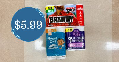 Brawny, Angel Soft and Quilted Northern Kroger Krazy