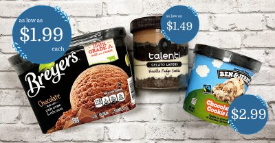 Breyers, Ben & Jerry's and Talenti Gelato Kroger Krazy