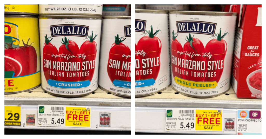 DeLallo Tomatoes Kroger Shelf image