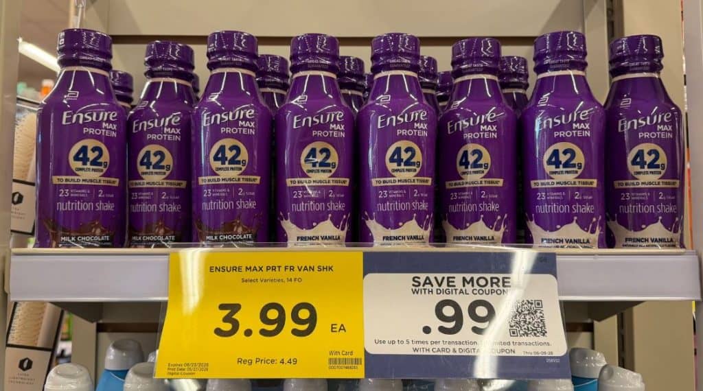Ensure Max Protein Kroger Shelf Image