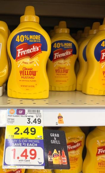 French's Mustard Kroger Shelf Image