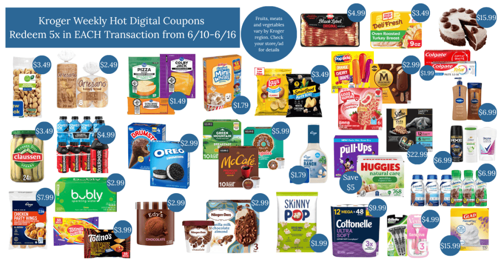 Kroger Weekly Hot Digital Coupons 610-616