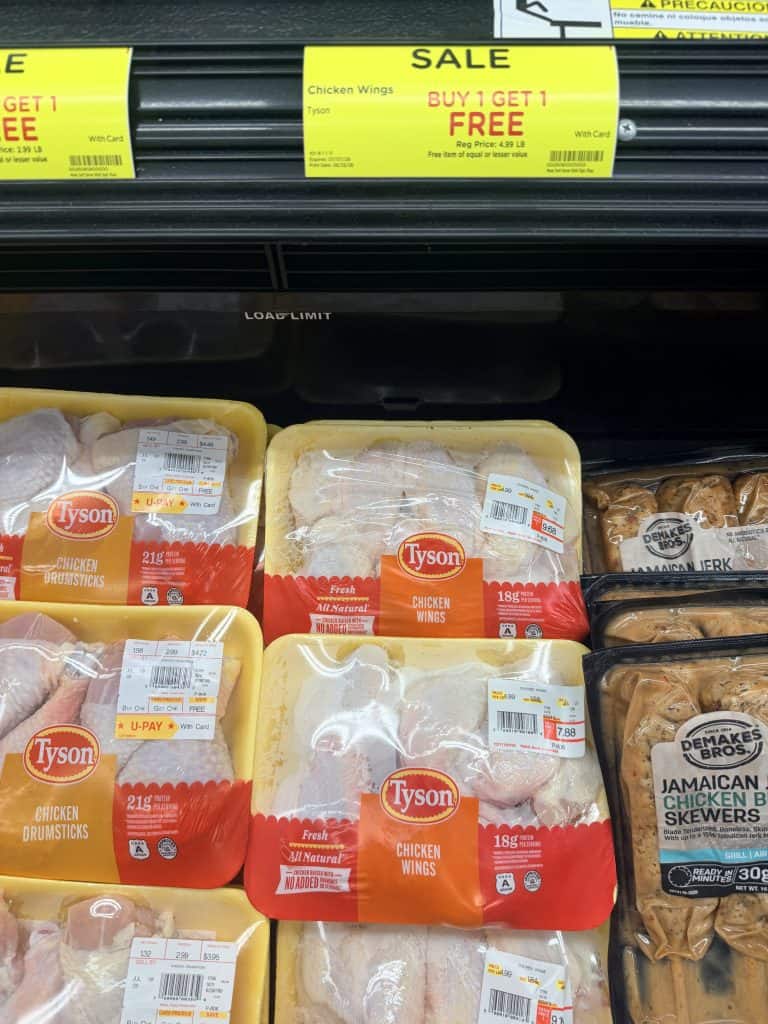 Tyson Fresh Chicken Kroger shelf image