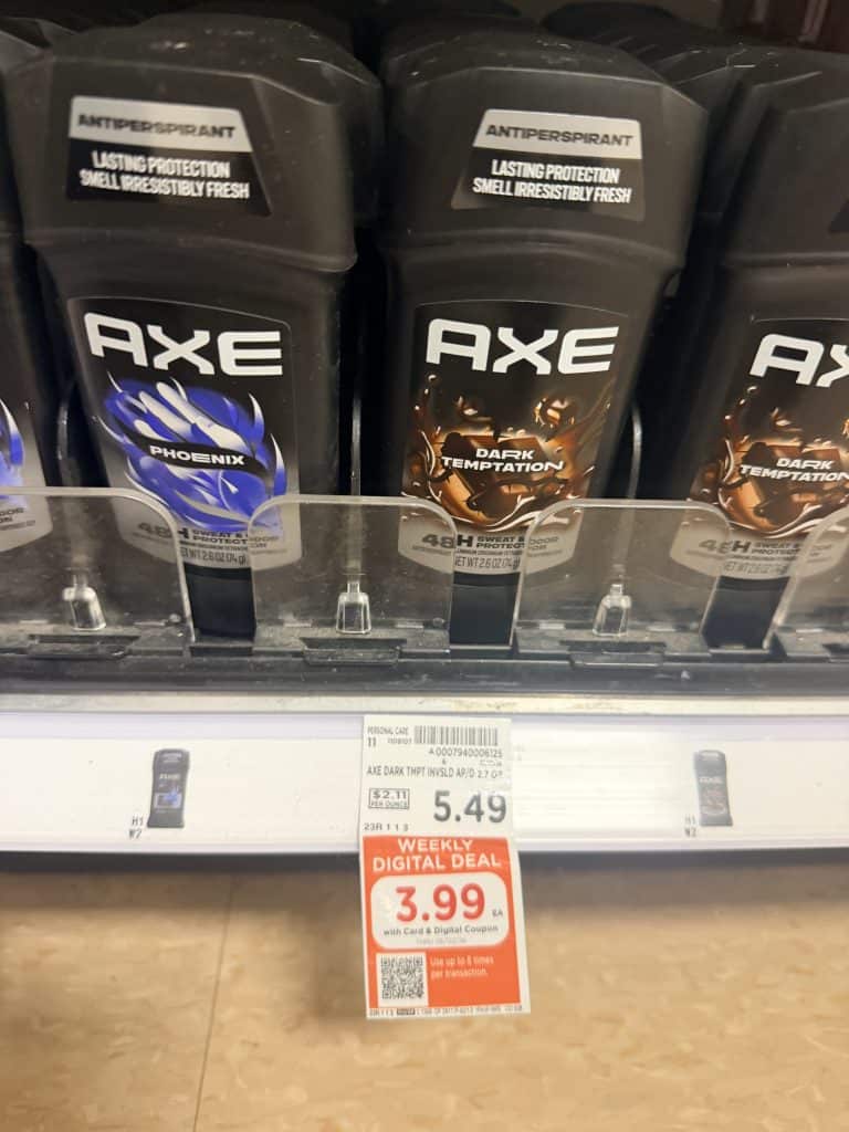 Axe kroger shelf image
