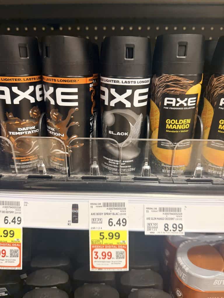 Axe kroger shelf image