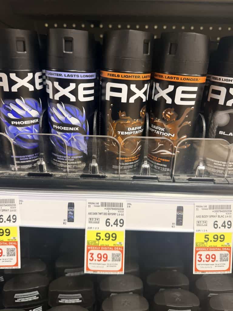 Axe kroger shelf image