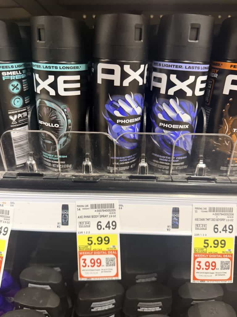 Axe kroger shelf image