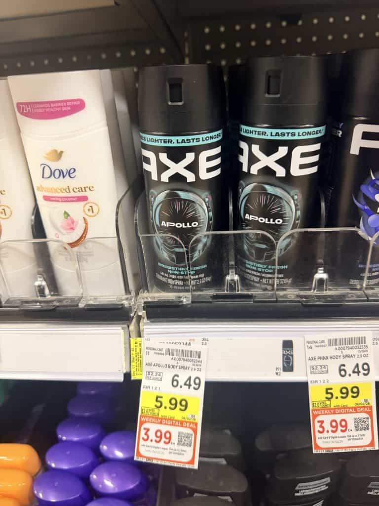Axe kroger shelf image