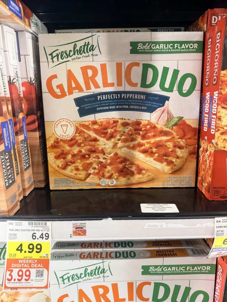 Freschetta Pizza Kroger Shelf Image