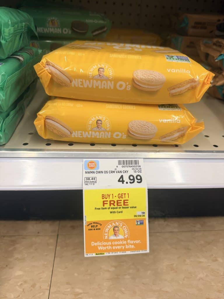 mewman o's cookies kroger shelf image