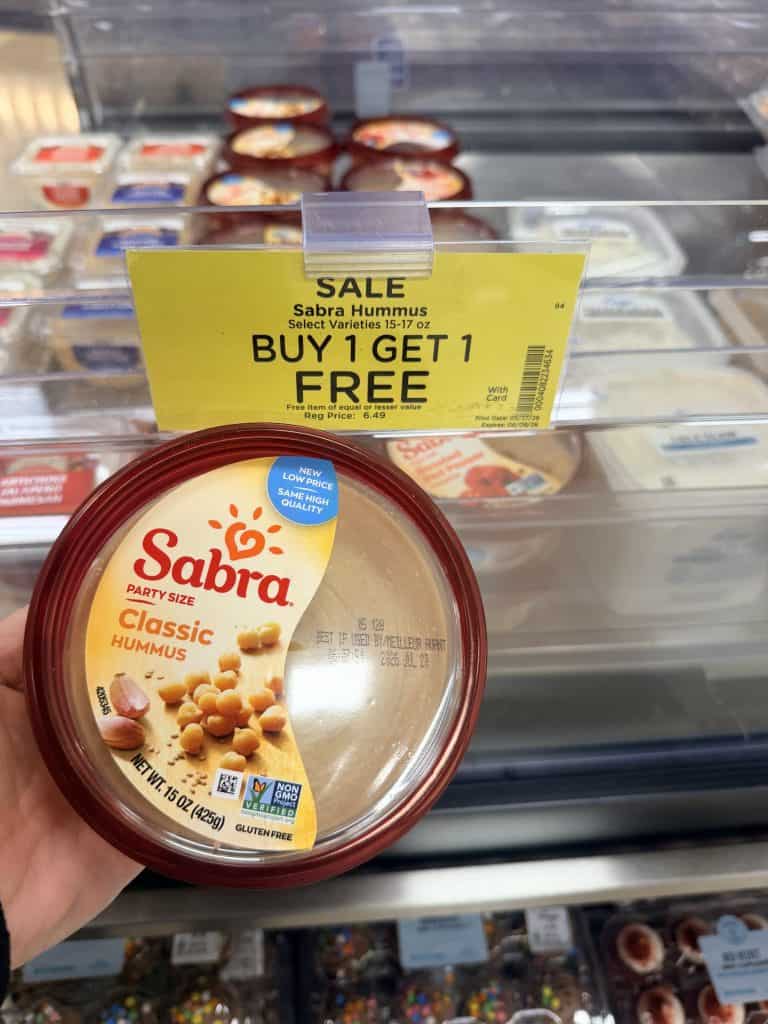 Sabra hummus kroger shelf image