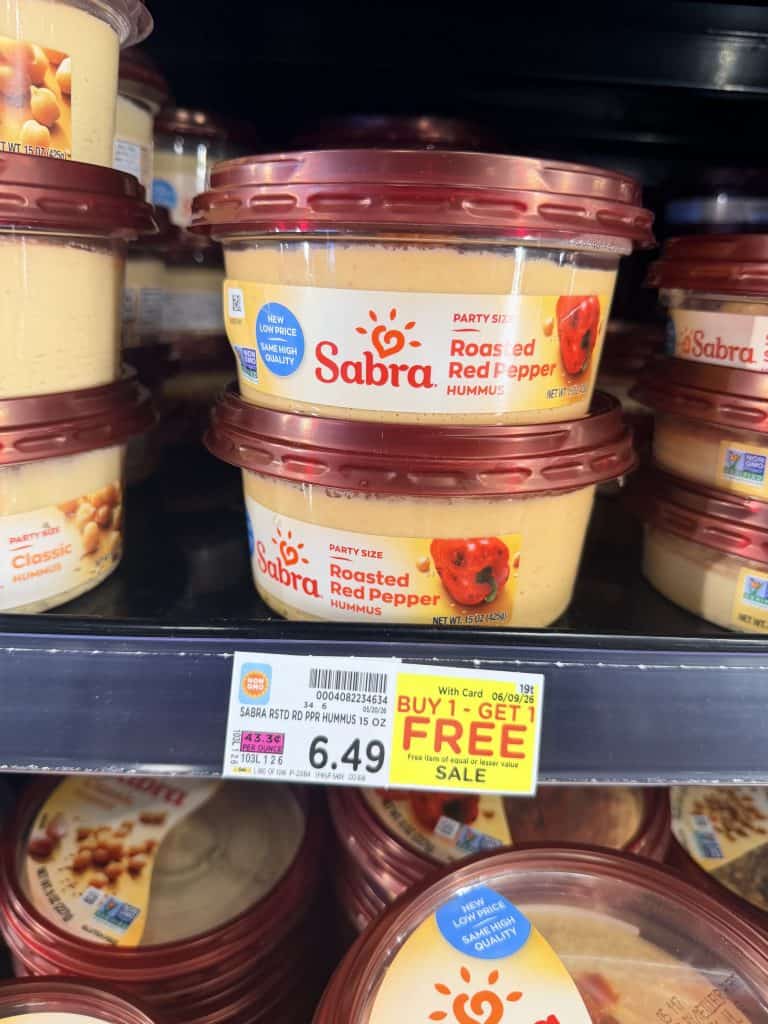 Sabra hummus kroger shelf image