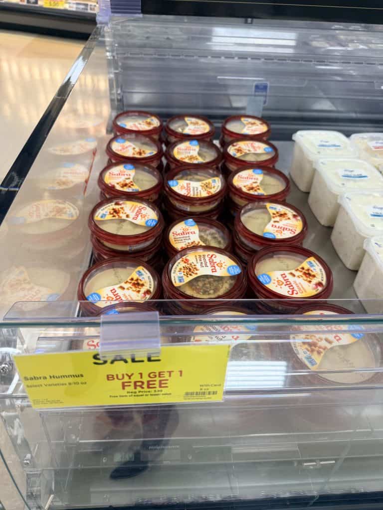 Sabra Hummus Kroger shelf image