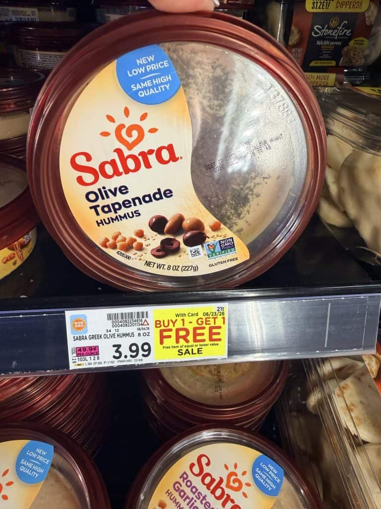 Sabra Hummus Kroger shelf image