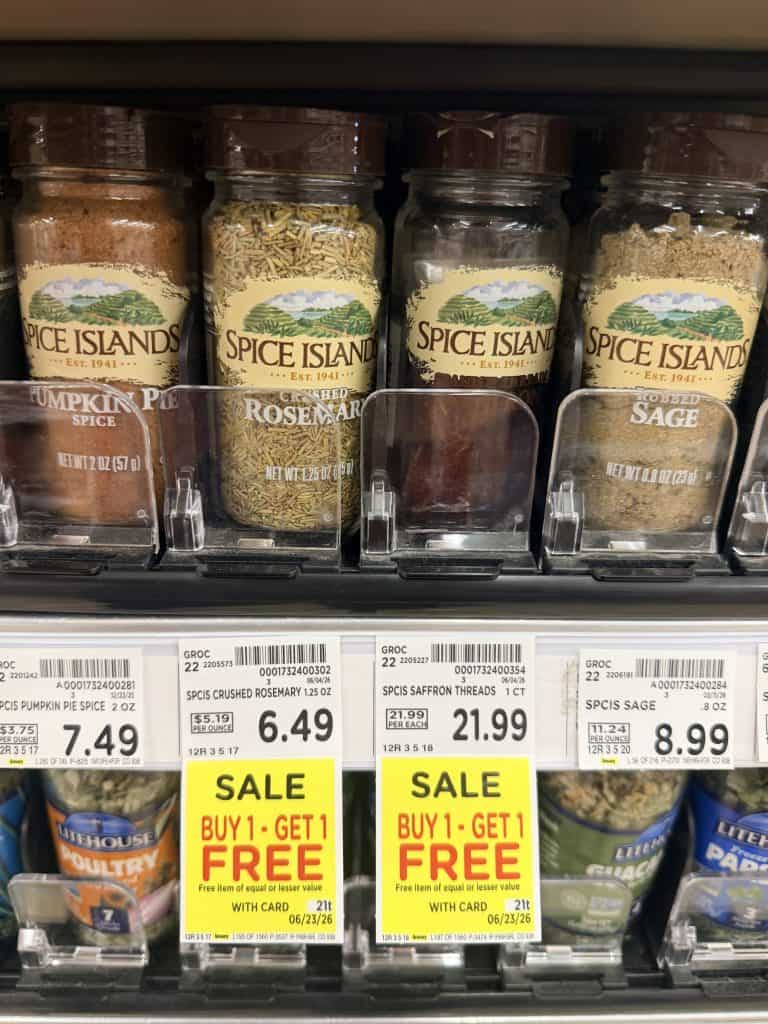 Spice Island Spices Kroger Shelf Image