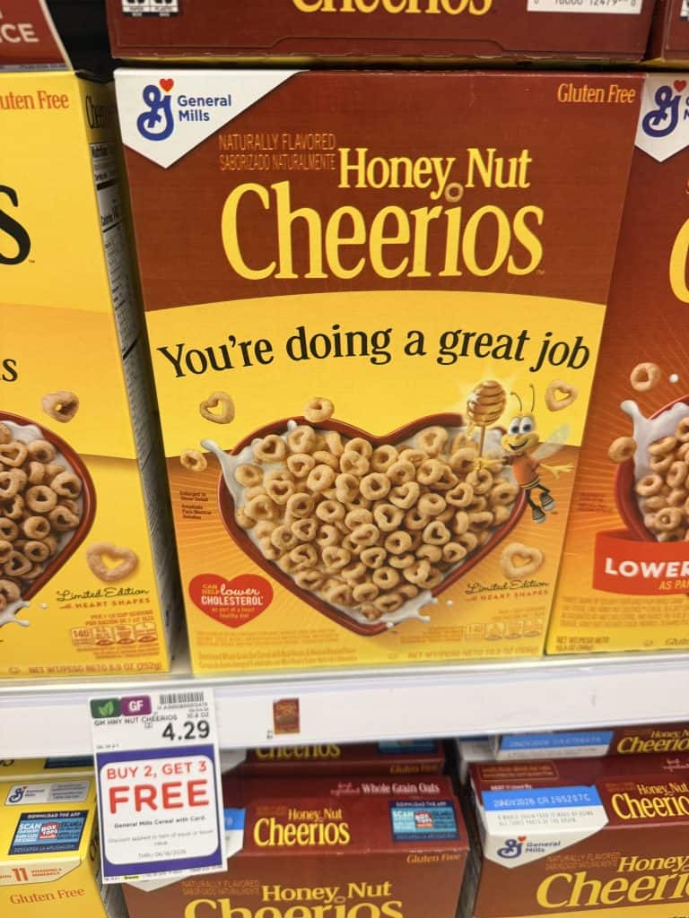 General Mills Cereals Kroger Shelf Image