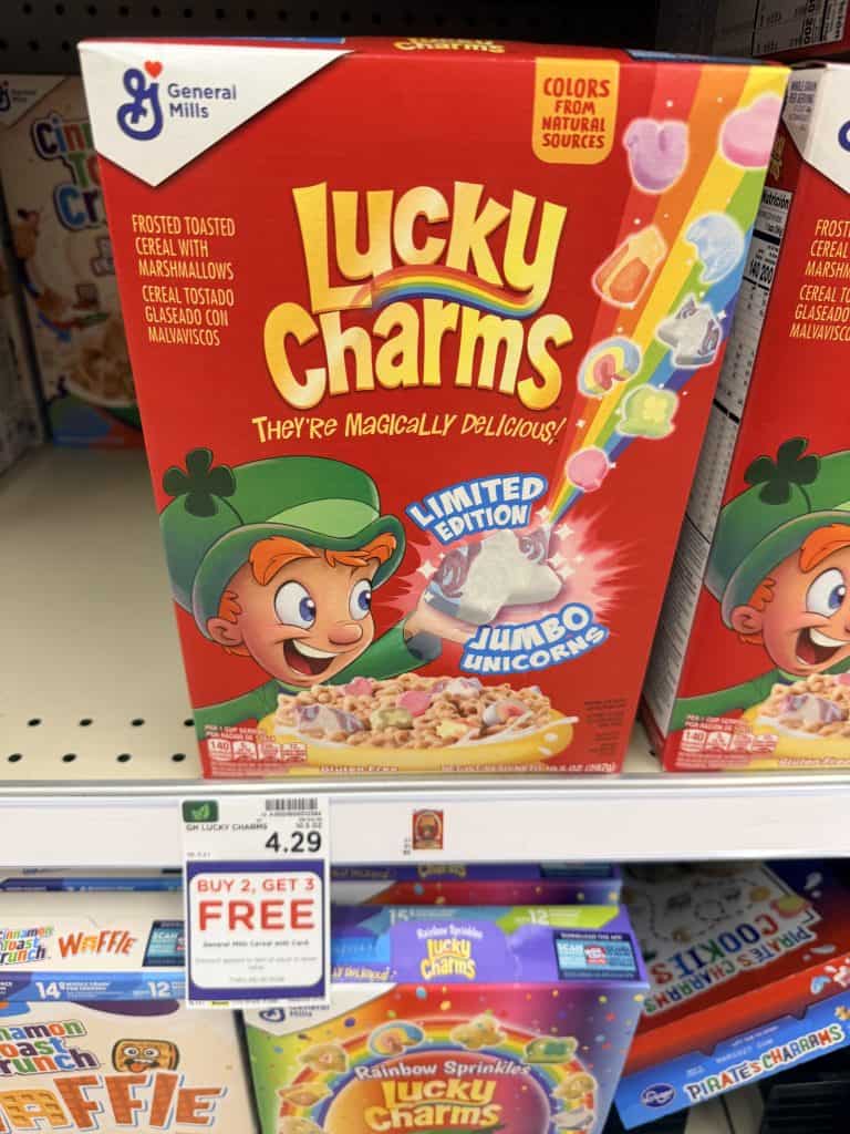 General Mills Cereals Kroger Shelf Image