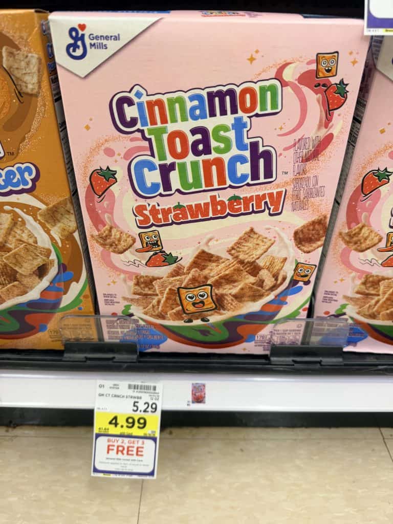 General Mills Cereals Kroger Shelf Image