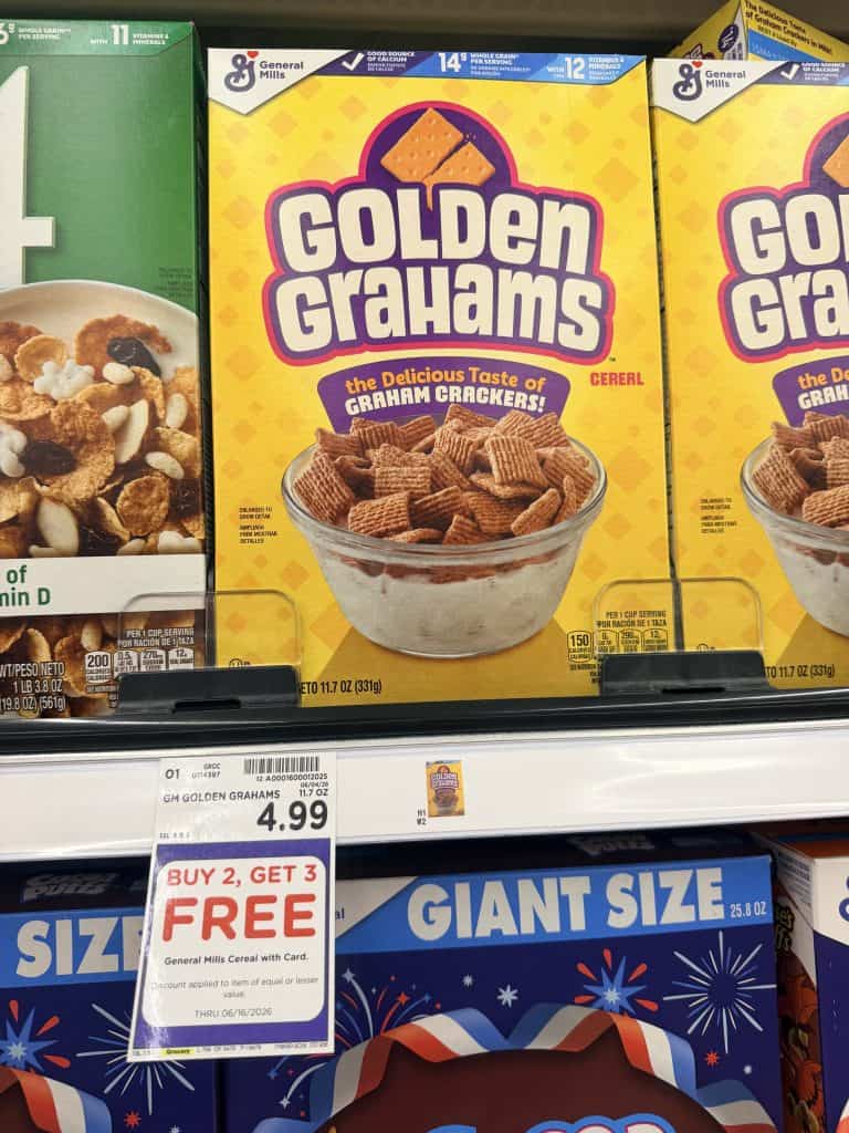 General Mills Cereals Kroger Shelf Image
