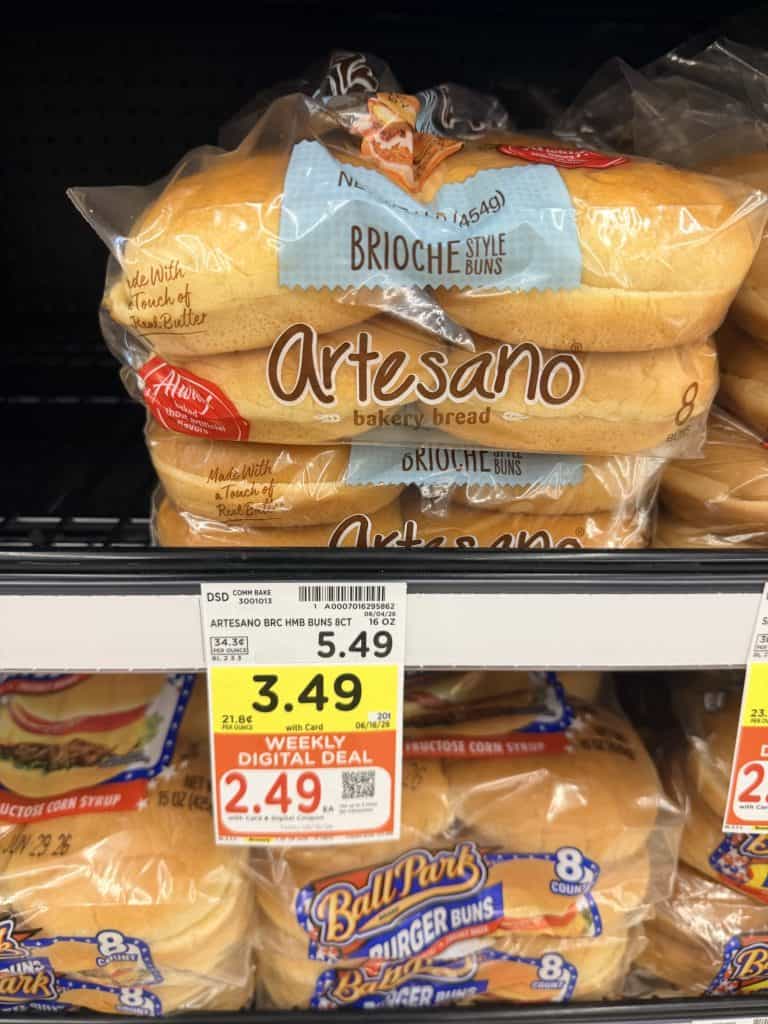 sara lee artesano bread kroger shelf image