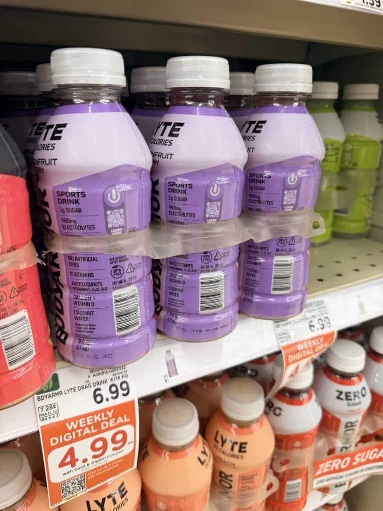 body armor and powerade kroger shelf image