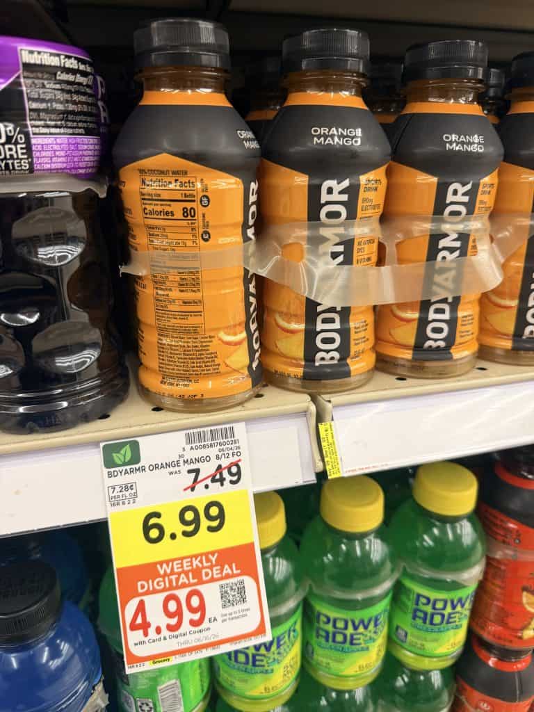 body armor and powerade kroger shelf image