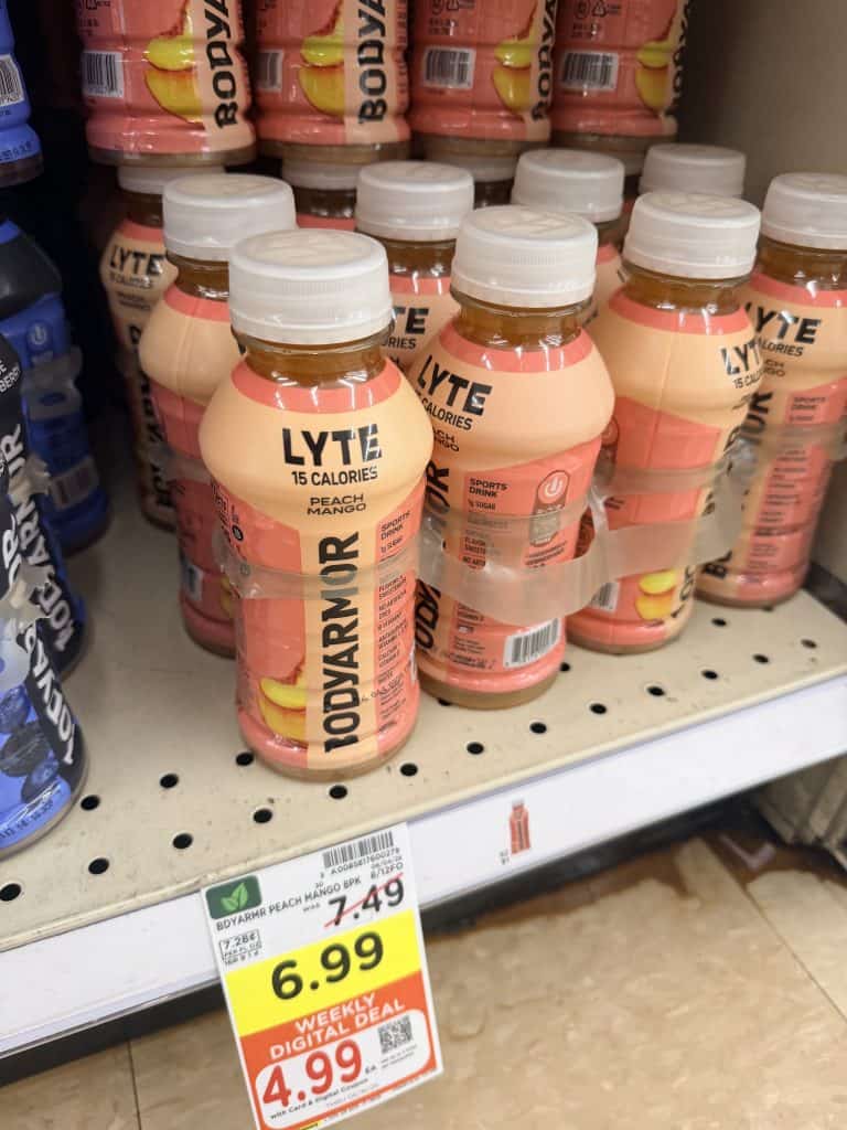 body armor and powerade kroger shelf image