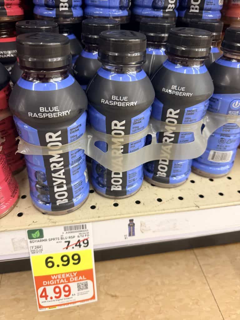 body armor and powerade kroger shelf image