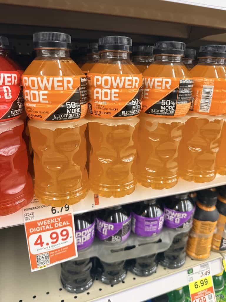 body armor and powerade kroger shelf image