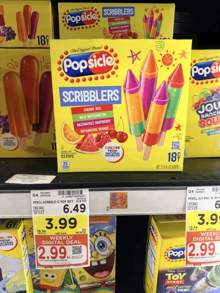 Good Humor, Popsicle and Magnum kroger shelf image