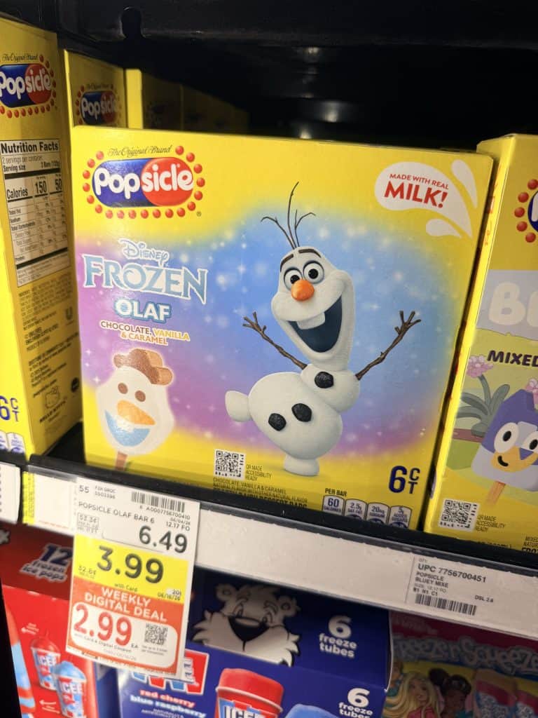 Good Humor, Popsicle and Magnum kroger shelf image