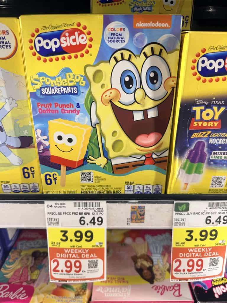 Good Humor, Popsicle and Magnum kroger shelf image