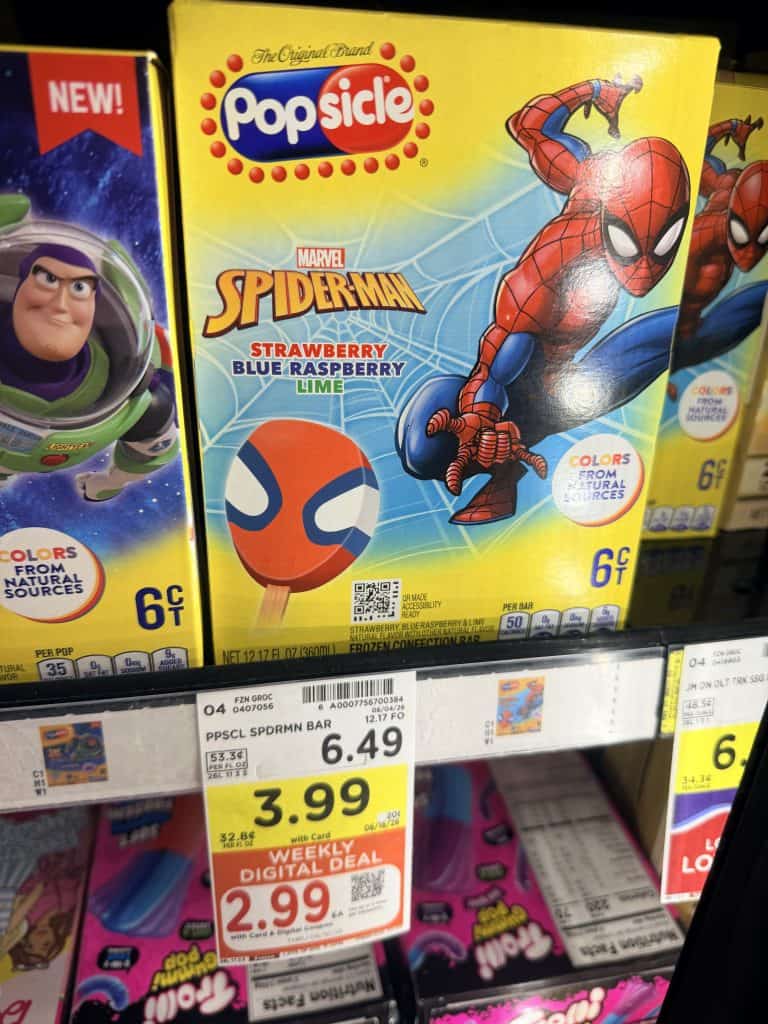 Good Humor, Popsicle and Magnum kroger shelf image
