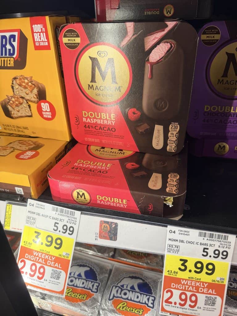 Good Humor, Popsicle and Magnum kroger shelf image