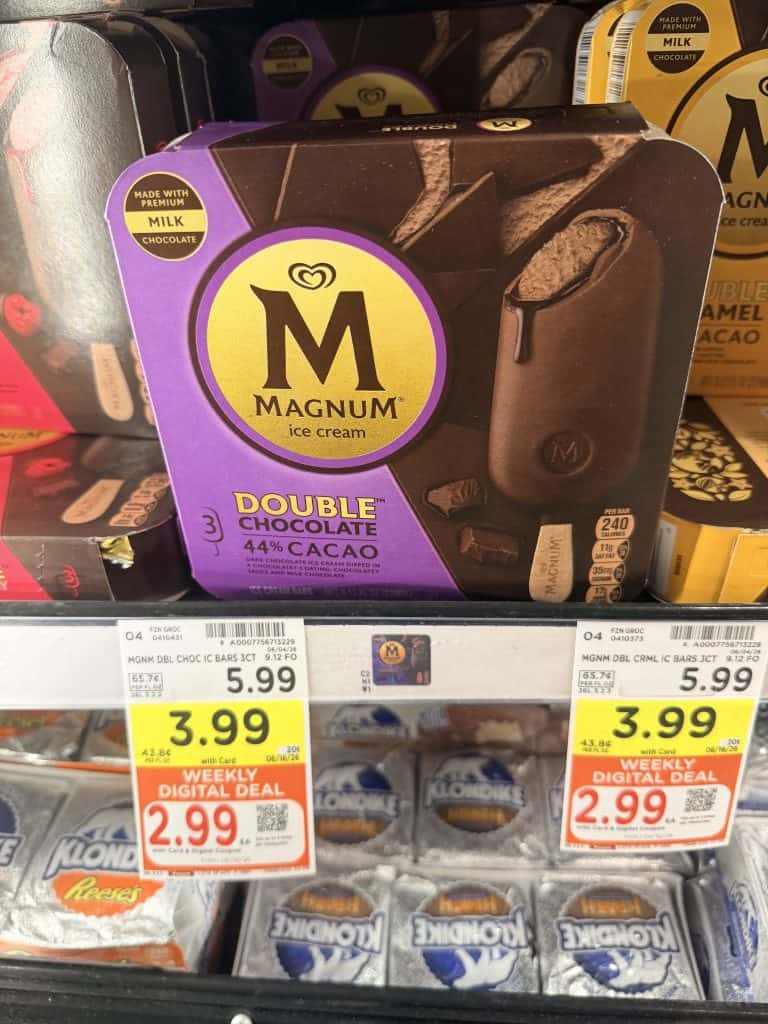 Good Humor, Popsicle and Magnum kroger shelf image