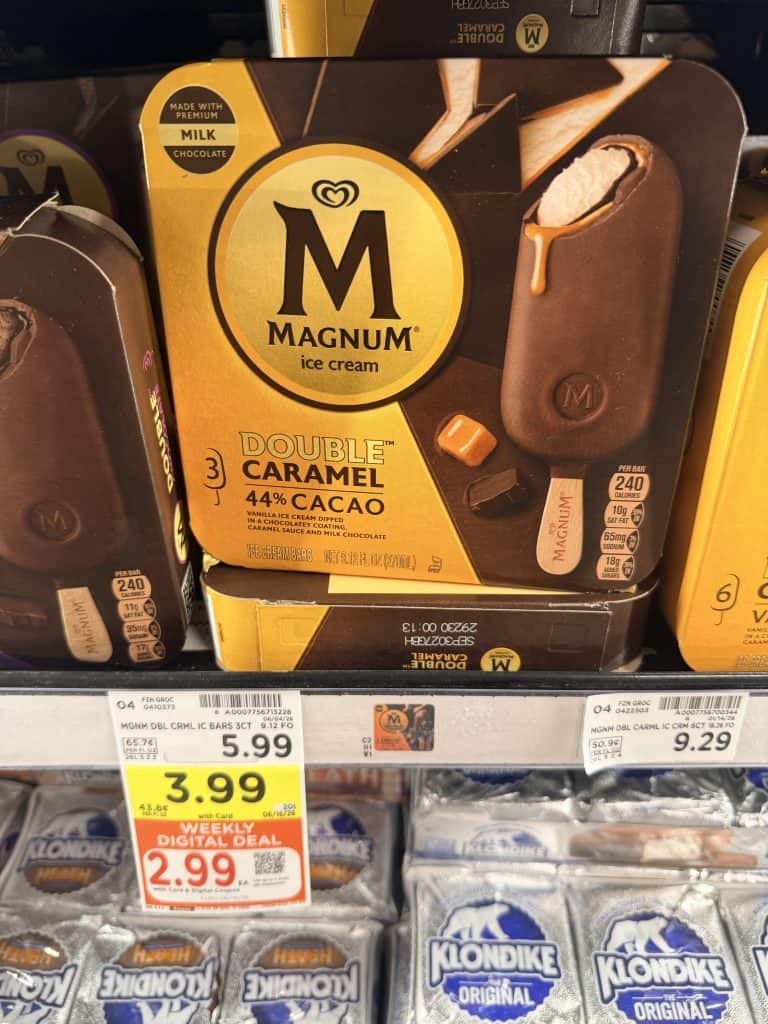Good Humor, Popsicle and Magnum kroger shelf image