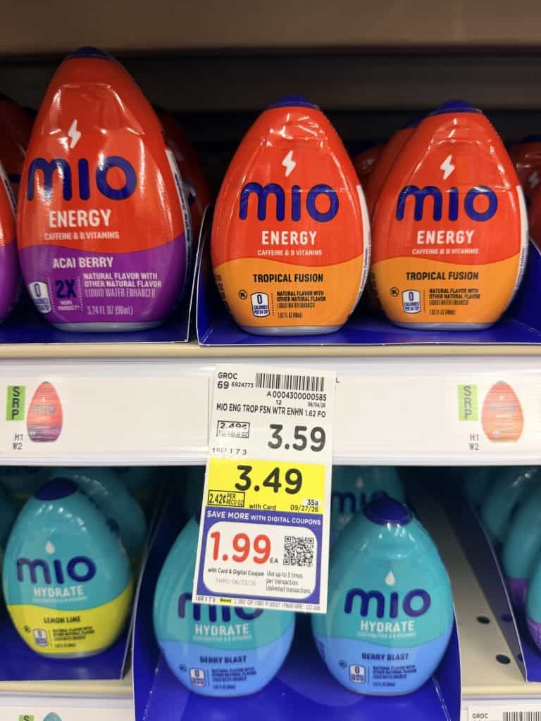 Mio Water Enhancer Kroger Shelf Image