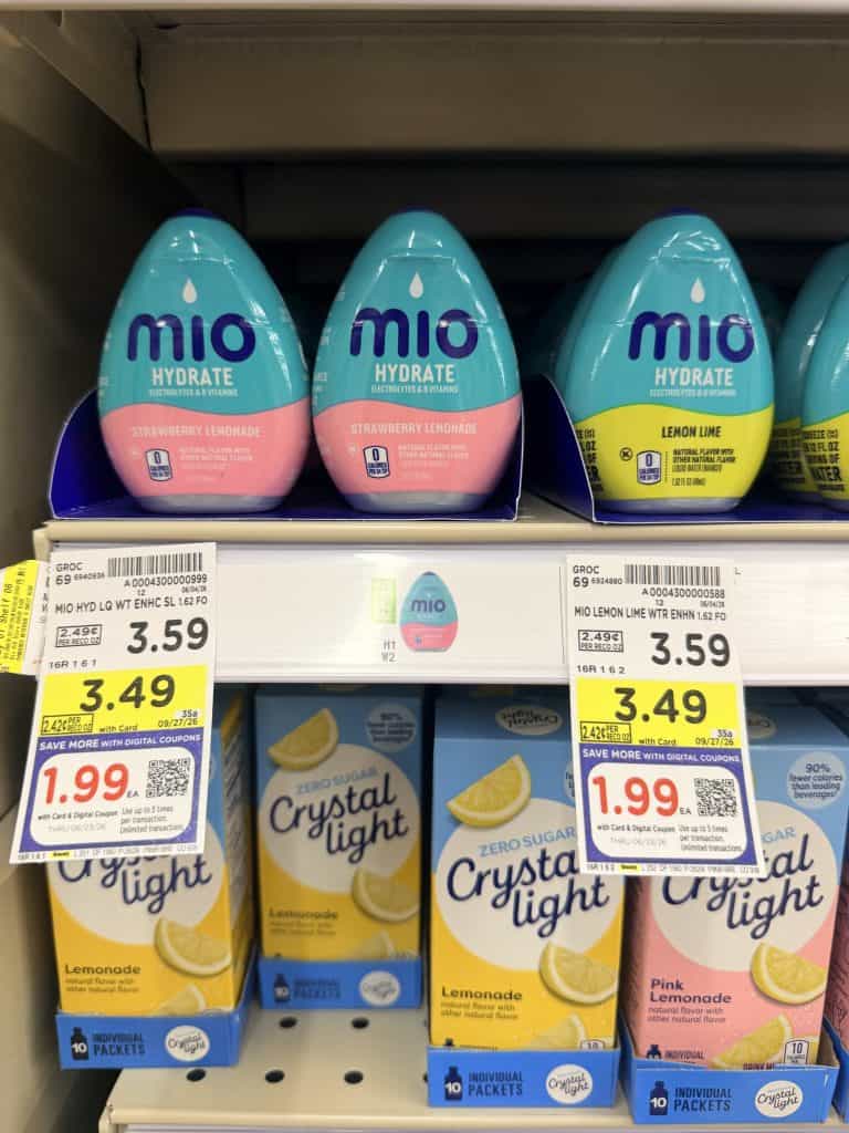 Mio Water Enhancer Kroger Shelf Image