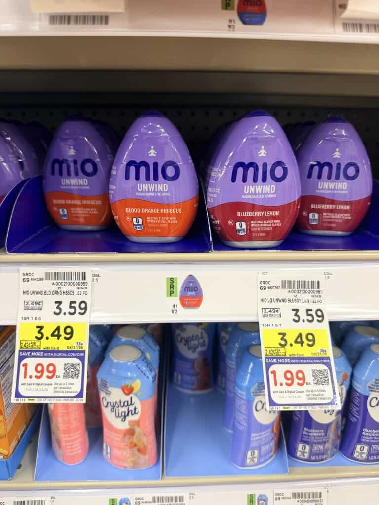 Mio Water Enhancer Kroger Shelf Image