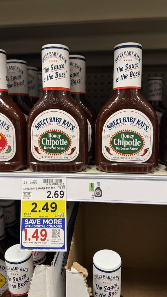 Sweet Baby Ray's BBQ Sauces kroger shelf image
