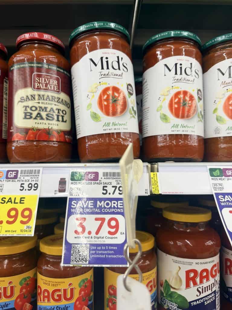 Mid's Sauces Kroger Shelf Image